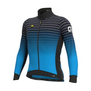 ALÉ Cyklistický dres s dlhým rukávom zimný - PRS BULLET DWR - čierna/modrá L