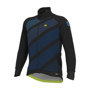 ALÉ Cyklistická zateplená bunda - PR-R TAK WOOL THERMO - čierna/modrá XL