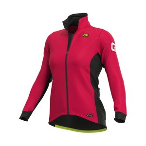 ALÉ Cyklistická zateplená bunda - R-EV1 FUTURE WARM - ružová XS