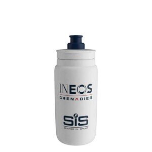 ELITE Cyklistická fľaša na vodu - FLY INEOS GRENADIERS 550 ml - biela