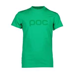 POC Cyklistické tričko s krátkym rukávom - TEE - zelená 160 cm