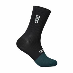 POC Cyklistické ponožky klasické - FLAIR - čierna/modrá L