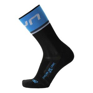 UYN Cyklistické ponožky klasické - ONE LIGHT - čierna/modrá 42-44