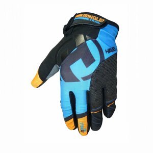 HAVEN Cyklistické rukavice dlhoprsté - SINGLETRAIL LONG - modrá/čierna 2XL