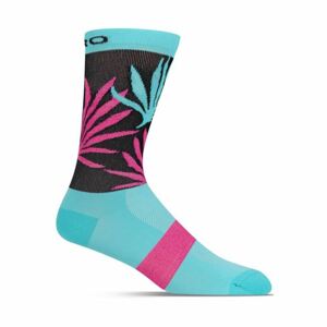 GIRO Cyklistické ponožky klasické - COMP - svetlo modrá/ružová