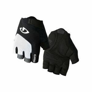 GIRO Cyklistické rukavice krátkoprsté - BRAVO - biela/čierna XL