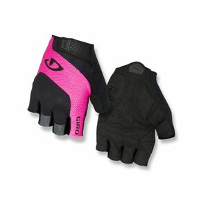 GIRO Cyklistické rukavice krátkoprsté - TESSA - čierna/ružová S