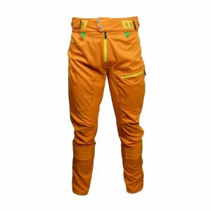 HAVEN Cyklistické nohavice dlhé bez trakov - SINGLETRAIL LONG - oranžová XL