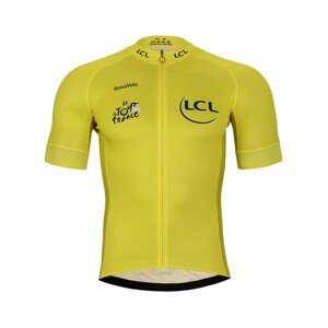 BONAVELO Cyklistický dres s krátkym rukávom - TOUR DE FRANCE 2023 - žltá 4XL