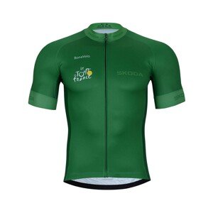 BONAVELO Cyklistický dres s krátkym rukávom - TOUR DE FRANCE 2023 - zelená 4XL