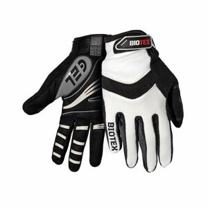 BIOTEX Cyklistické rukavice dlhoprsté - SUMMER - čierna/biela M
