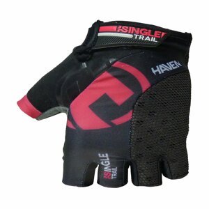 HAVEN Cyklistické rukavice krátkoprsté - SINGLETRAIL - ružová/čierna XL