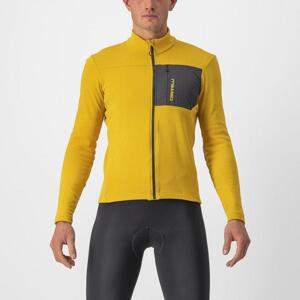 CASTELLI Cyklistický dres s dlhým rukávom zimný - UNLIMITED TRAIL - žltá 2XL