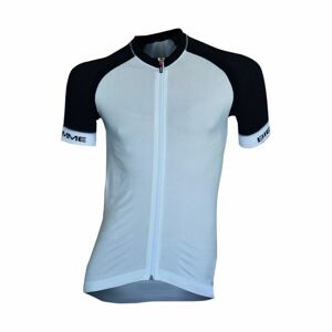 BIEMME Cyklistický dres s krátkym rukávom - SEAMLESS  - čierna/biela XS-S