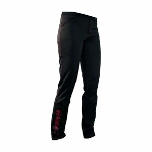 HAVEN Cyklistické nohavice dlhé bez trakov - FUTURA - čierna/ružová XL
