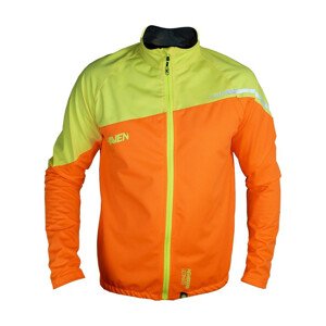 HAVEN Cyklistická vetruodolná bunda - TRUFEEL - oranžová L