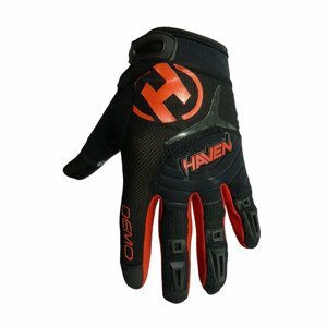 HAVEN Cyklistické rukavice dlhoprsté - DEMO LONG - čierna/červená XL