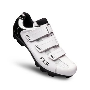 FLR Cyklistické tretry - F55 - biela/čierna 49