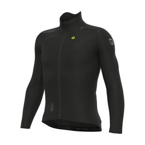 ALÉ Cyklistický dres s dlhým rukávom zimný - DEFENCE R-EV1 - čierna S