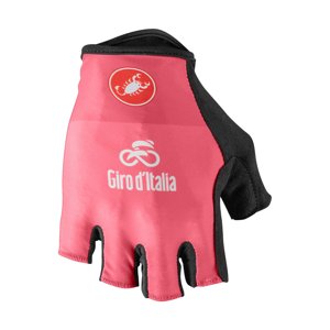 CASTELLI Cyklistické rukavice krátkoprsté - GIRO D'ITALIA - ružová 2XL