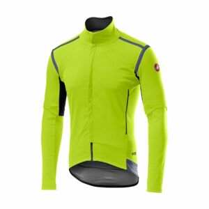 CASTELLI Cyklistická zateplená bunda - PERFETTO ROS CONVERT - žltá XL