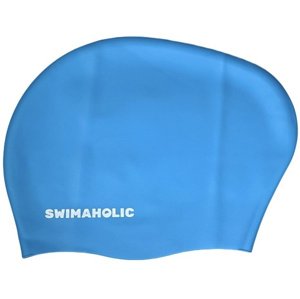 Swimaholic long hair cap junior modrá