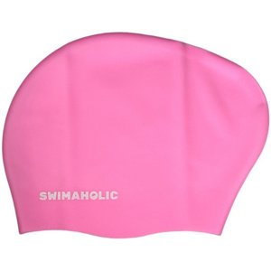 Swimaholic long hair cap junior ružová