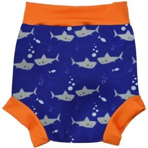 Dojčenské plavky splash about happy nappy shark orange m
