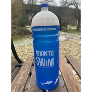 Láhev na pití borntoswim shark water bottle modrá