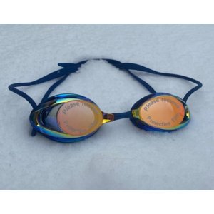 Plavecké okuliare borntoswim freedom mirror swimming goggles tmavo