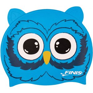Detská plavecká čiapka finis animal heads owl modrá