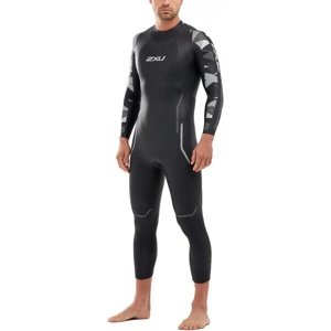 Pánsky plavecký neoprén 2xu p:2 propel wetsuit black/textural geo l