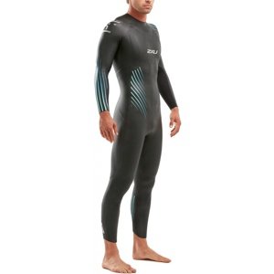 Pánsky plavecký neoprén 2xu p:1 propel wetsuit black/blue ombre ms