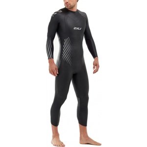 Pánsky plavecký neoprén 2xu p:1 propel wetsuit black/silver shadow