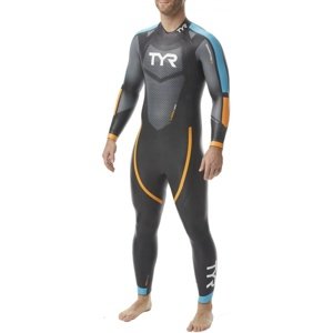 Tyr hurricane wetsuit cat 2 men black/blue/orange m
