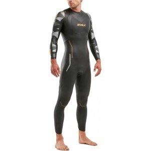 Pánsky plavecký neoprén 2xu p:2 propel wetsuit black/orange fizz st