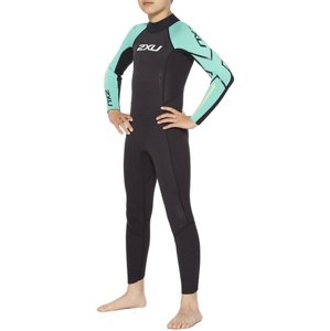 Juniorský plavecký neoprén 2xu propel:youth wetsuit black/oasis l