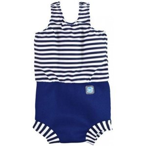 Plavky pre dojčatá splash about happy nappy costume white stripe l