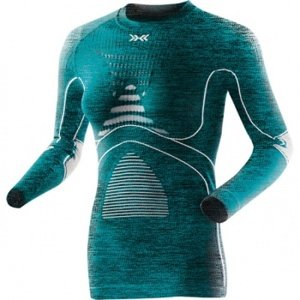 X-Bionic - tričko T LADY Energy Accumulator® EVO Melange lake blue Velikost: XS