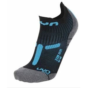 UYN ponožky Man Run 2in Socks black turquoise Velikost: 42-44