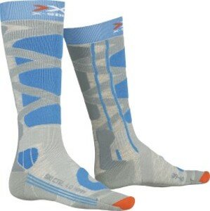 X-Socks - ponožky SKI CONTROL 4.0 WMN grey melange/turqoise Velikost: 35-36