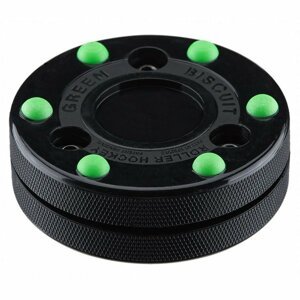 Green Biscuit Inline Puk Green Biscuit Roller Hockey, čierna