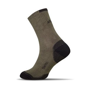 Termo ponožky - tmavo zelená, L (44-46)