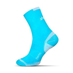 Termo ponožky - tyrkys, XS (35-37)